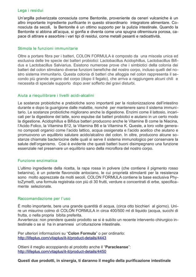 Colon formula | PDF