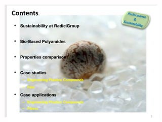 New Eco-Sustainable Polyamide-Based Polymers and Compounds for ...