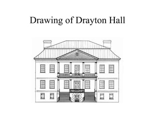 Drawing of Drayton Hall 