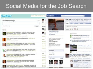 Social Media for the Job Search 