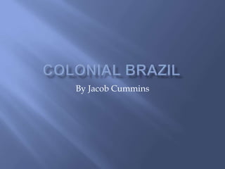 Colonial Brazil By Jacob Cummins 