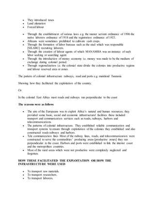 Colonial economy | DOCX