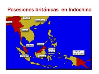Posesiones británicas  en Indochina 