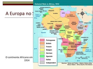 Inglês –> CecilRhodes11A Europa no Século XIXMapa cor-de-rosa: