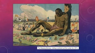 The Sleeping Sickness. Cutting a continent out from under him (1911).
 