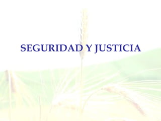 SEGURIDAD Y JUSTICIA 