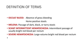 COLONIC BLEEDING a presentation on general surgery.pptx