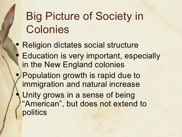 Colonial religion essay