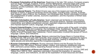 The Colonisation and Empire of Europe....pptx