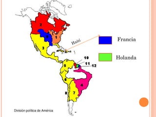 COLONIAS INGLESAS
 Juan Caboto (1497) exploró la costa
noreste de norteamérica, pero la
colonización empezó 100 años mas ...