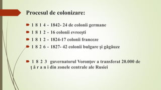 colonizarea basarabiei.pptx în perioada modernă | PPTX