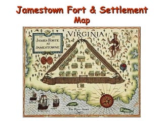 Jamestown Fort & Settlement  Map 
