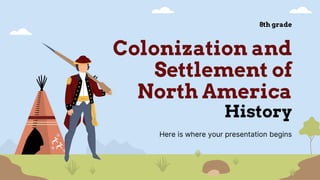 Colonization and
Settlement of
North America
History
Here is where your presentation begins
8th grade
 