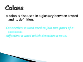 Mastering the Use of Colons and Semi-Colons in Writing | PPT