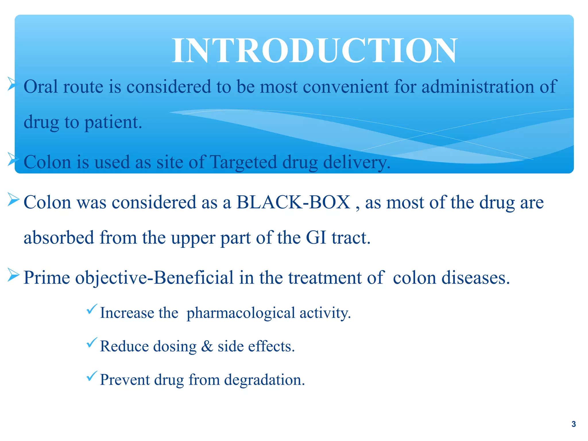 Colon Specefic Drug Delivery System | PPT