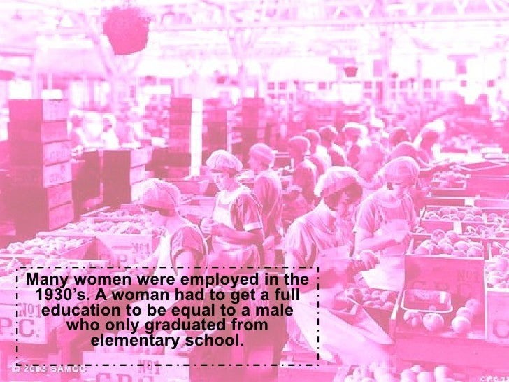 Stereotypical Male and Female in the 1930's