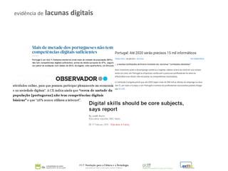 evidência de lacunas digitais
 