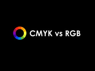 CMYK vs RGB
 
