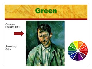 Green
Cezanne:
Peasant 1891




Secondary
Color
 