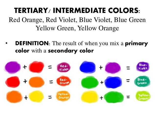what colors are intermediate colors