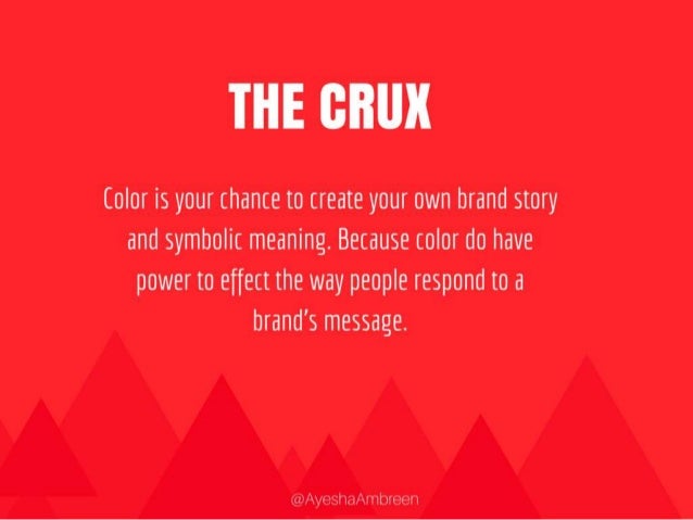 The Crux Color Is Your
