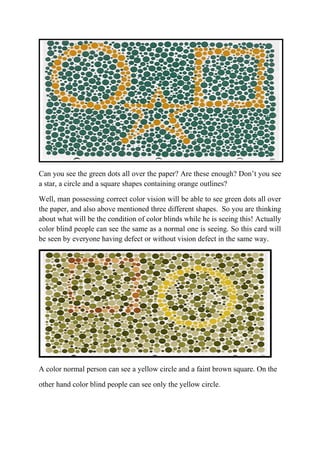 Color blindness testing | DOC