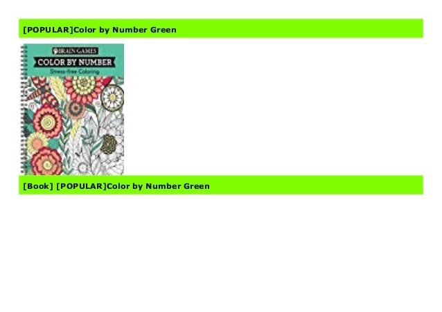 [POPULAR]Color by Number Green
