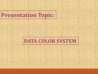 Color data system | PPTX
