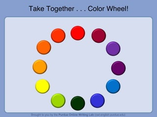 Take Together . . . Color Wheel! 