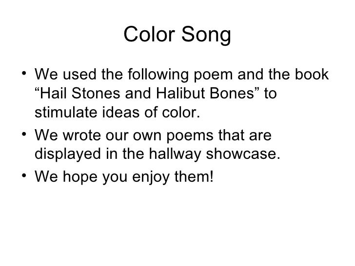 Color Poems