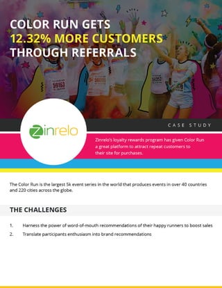 COLOR RUN Gets 12.32% More Customers Through Referrals
