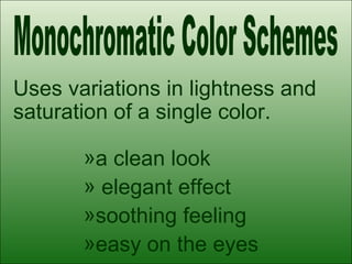 Color theory-elementary