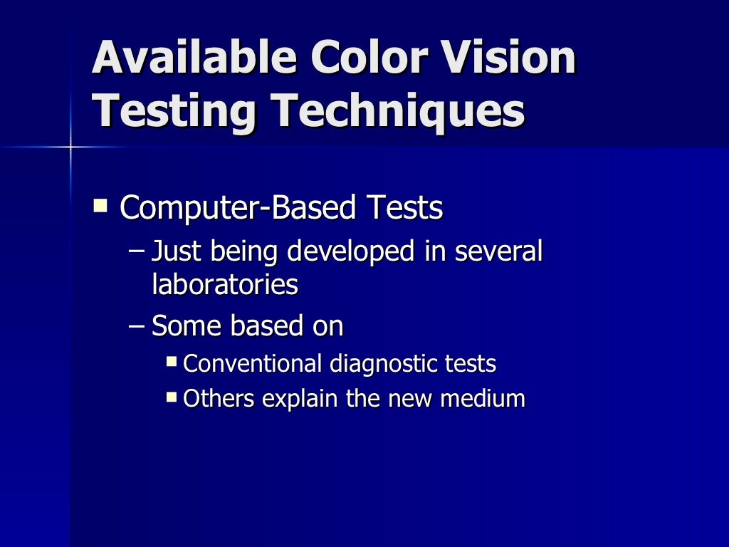Color Vision Testing