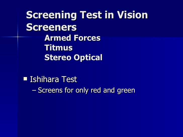Color Vision Testing