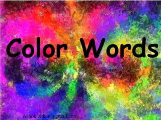 Color Words [email_address] 
