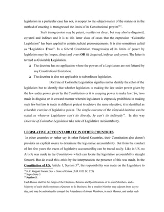 Colorable legislation | DOC