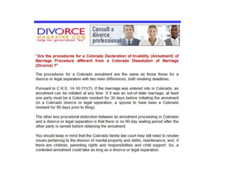 Colorado Divorce Articles