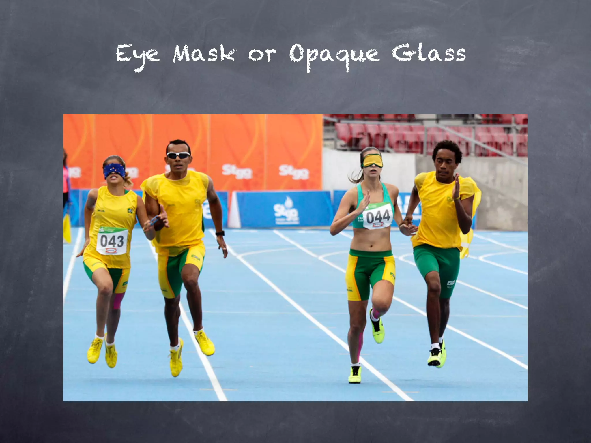 Eye Mask or Opaque Glass
 