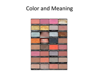 Color and Meaning 
