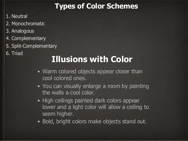 interior design color schemes ppt www