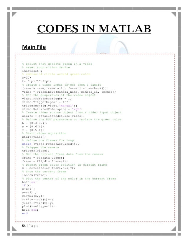 Human Activity Detection Matlab Codes