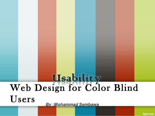 Web Design For Color Blind Users Web Design For Color Blind Users