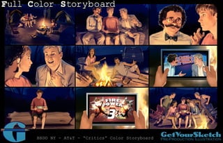 Full Color Storyboard Sample