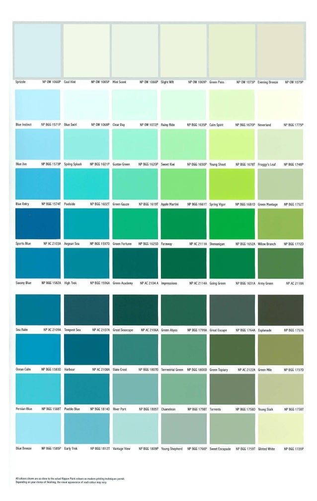 Nippon Paint Colour Code Nippon Color Catalogue