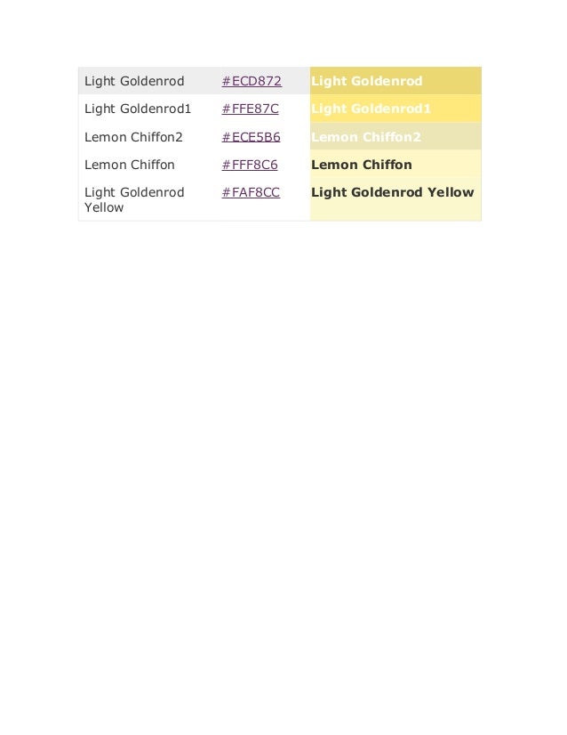 Color code
