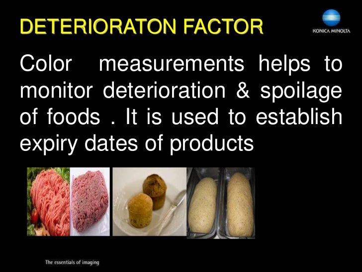 Color Control In Food & Biotechnology Nsl