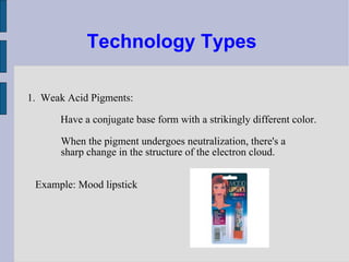 COLOR CHANGE TECHNOLOGY AND THE EMERGENCE OF INTERACTIVE COSMETICS | PPT
