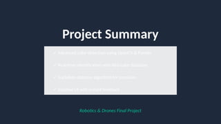 Real-Time Advanced Color Detection System Using OpenCV and Python | PPTX