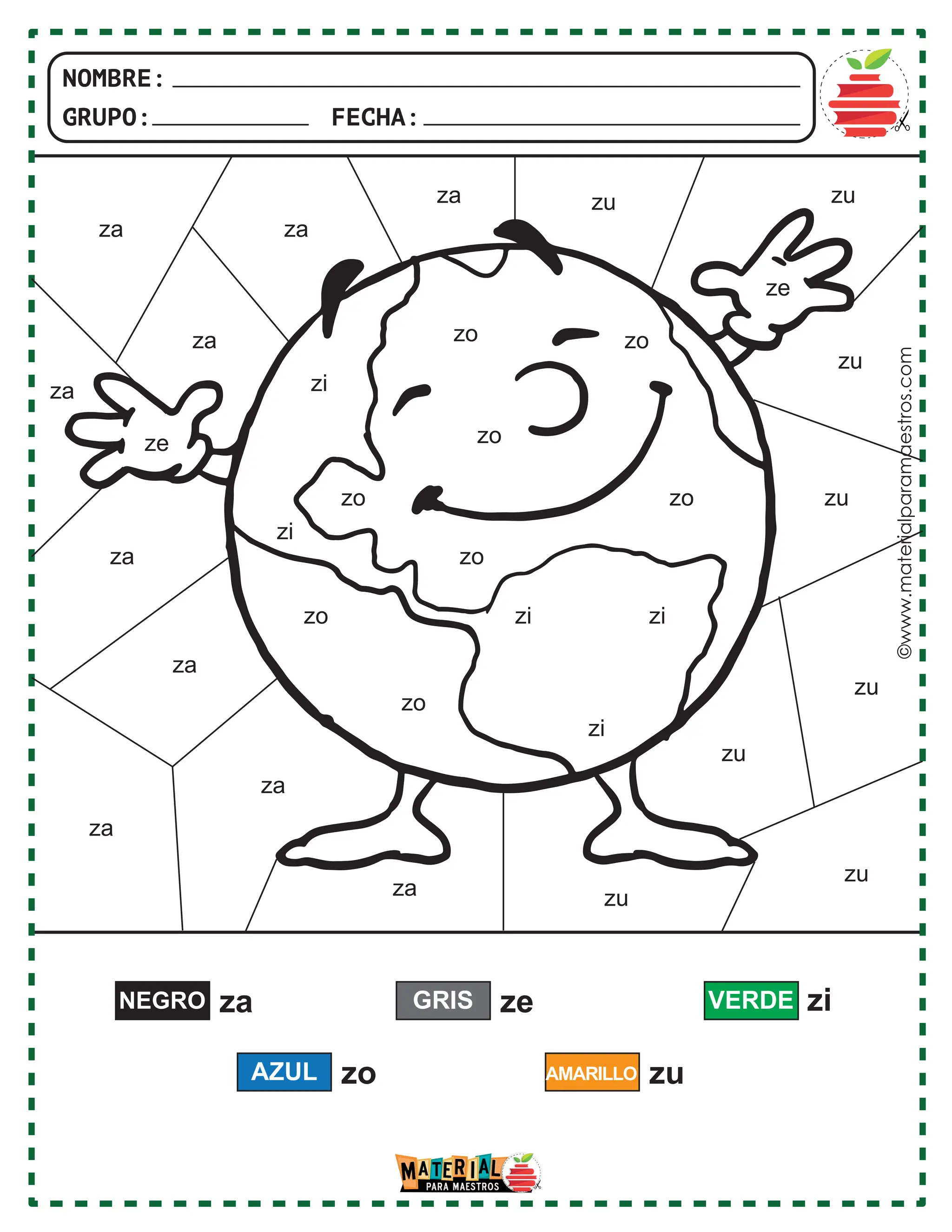 coloreando silabas.pdf coloreando silabas primero | PDF