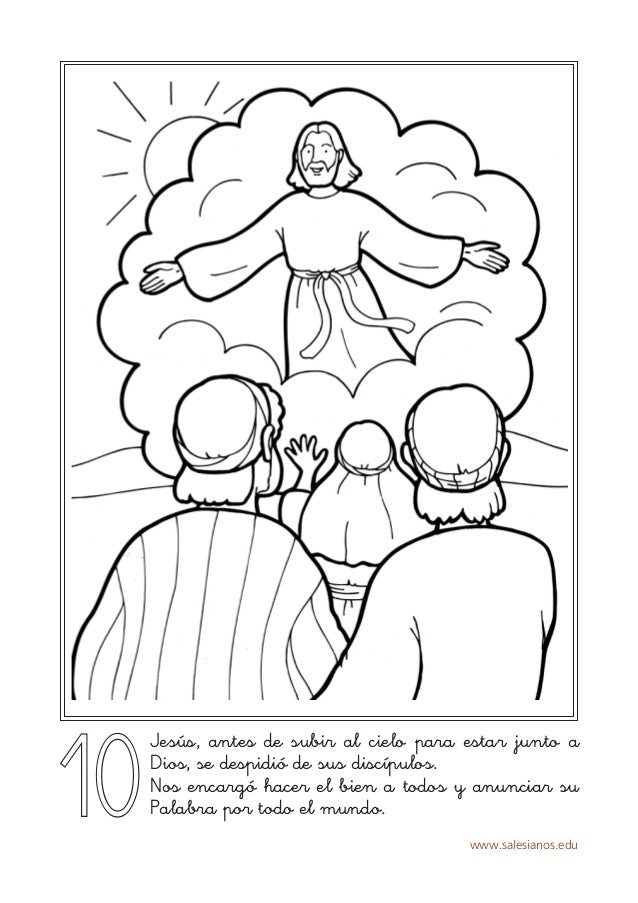 Imagenes De Dios En El Cielo Para Colorear